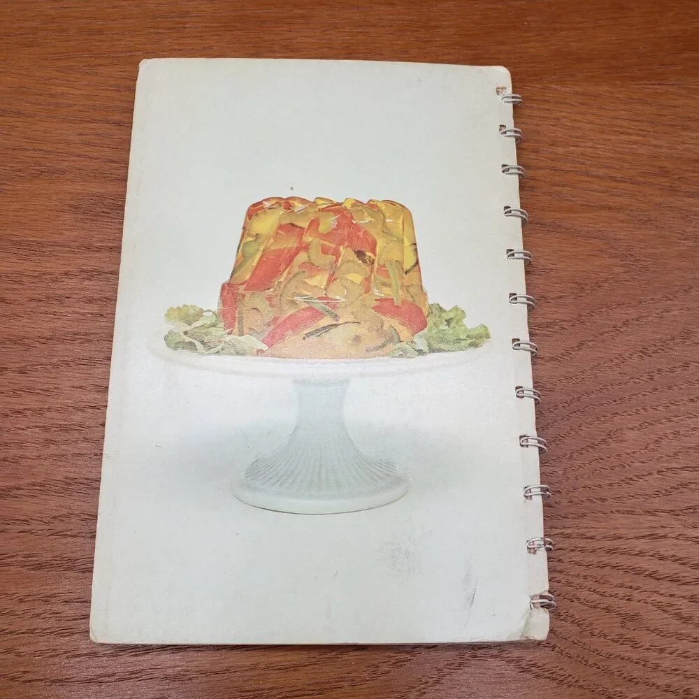 1963 Joys of Jell-O Cookbook Spiral Bound 1st Printing Vintage MCM Color Recipes